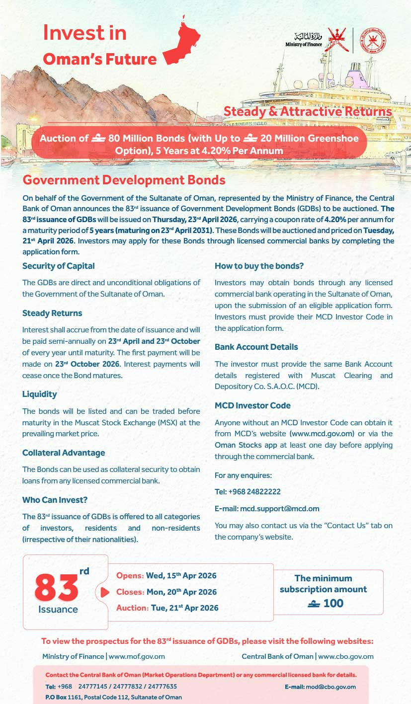The 83 Issuance of Government Development Bonds